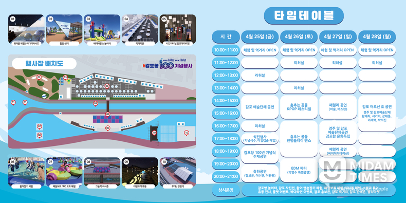 감포항 100년 기념행사 행사 스케줄 *경주시제공